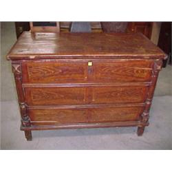 Hand Grained Pine Dowry Chest...