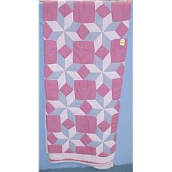 69" x 76" Star Pattern Quilt...