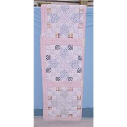 65" x 84" Block Pattern Quilt....