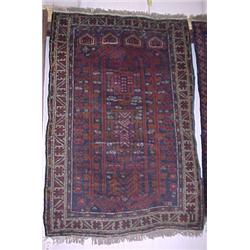 4'6" x 3' Oriental Wool Rug...