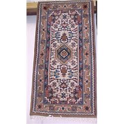 4'9  x 2'6  Indo-Bijar Wool Rug...