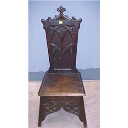 Gothic Oak Chair...