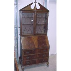 Mahogany Bookcase/Secretary...