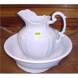 English Ironstone Bowl & Pitcher...