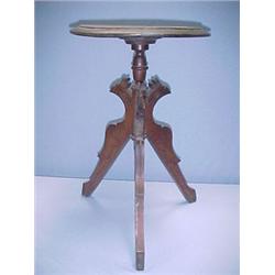 Eastlake Walnut Candle Stand...