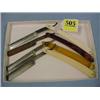 Image 1 : Four Assorted Straight Razors...