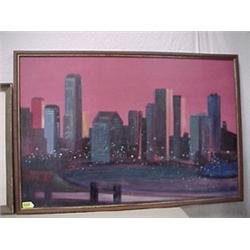 Abstract Cityscape Painting...