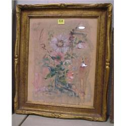 Gilt Framed Abstract Painting...