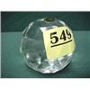 Image 1 : Facet Cut Crystal Paperweight...