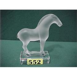 Lalique Crystal Horse...