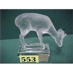 Lalique Crystal Deer...