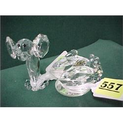 Two Crystal Figurines...