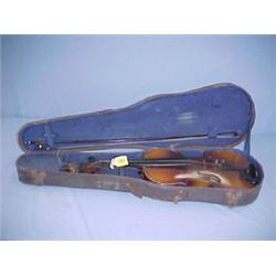 Early Violin With Case...