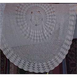 64" Round Crochet Table Cover...