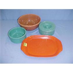 Assorted Bauer Dinnerware...