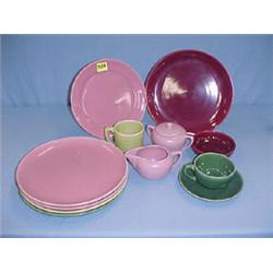 Assorted Bauer Dinnerware...