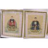 Image 1 : Pair of Oriental Paintings on Silk...