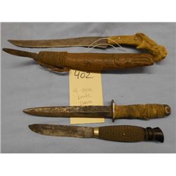 Four Misc. Knife Items