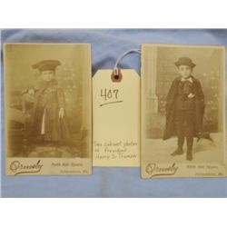 Two Cabinet Photos of President Harry S. Truman