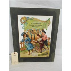 K. Gregerson General Merchandise Die Cut 1898