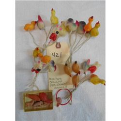 Miniature Celluloid Pipe Cleaner Animals