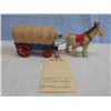 Image 3 : Celluloid &amp; Tin Covered Wagon (no key, works)