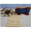 Image 5 : Celluloid &amp; Tin Covered Wagon (no key, works)