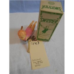 Celluloid Swimmer w/ Box (works)