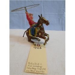 Celluloid &amp; Tin Wind-Up Cowboy Roping
