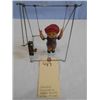Image 1 : Celluloid Acrobat on Metal Swing (works, no key)