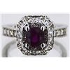 Image 1 : Natural Ruby 1.71cttw w/ Diamond 14kt White Gold