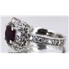 Image 2 : Natural Ruby 1.71cttw w/ Diamond 14kt White Gold