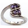 Image 1 : Sterling Silver .925 4 Gem Stone Ring
