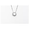 Image 1 : 14kt Pearl and Diamond Pendant w/ Chain