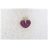 Image 1 : 14kt Heart Shape Ruby/Diamond Pendant