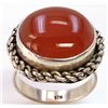 Image 1 : Sterling Silver .925 Carnelian Ring