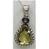 Image 1 : Sterling Silver .925 Lemon Quartz w/ Mystic Topaz Pendant