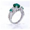 Image 2 : Nat. Emerald 2.72cttw w/ Diamond Ring