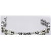 Image 1 : Nat. Alexandrite 3.47cttw w/ Diamond Bracelet