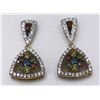Image 1 : 14kt Yellow Gold Fancy Diamond Earrings