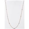 Image 2 : 14kt Rose Gold Diamond Chain