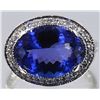 Image 1 : Nat Tanzanite 5.00ct w/ Diamond Ring