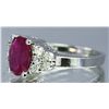 Image 2 : Nat Ruby 1.30ct w/ Diamond Ring