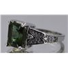 Image 2 : Nat. Green Paraiba w/ Diamond Ring