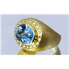 Image 2 : ANTIQUE/ESTATE Topaz Diamond Ring