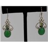 Image 1 : Sterling Silver .925 Vintage Peridot Earrings