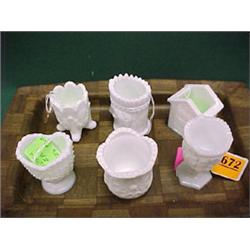 Asstd. Milk Glass Items...