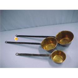 Set of Three Brass Dippers...