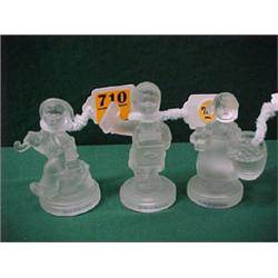 Three Hummel Crystal Figurines...