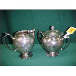 Sterling Silver Sugar and Creamer...